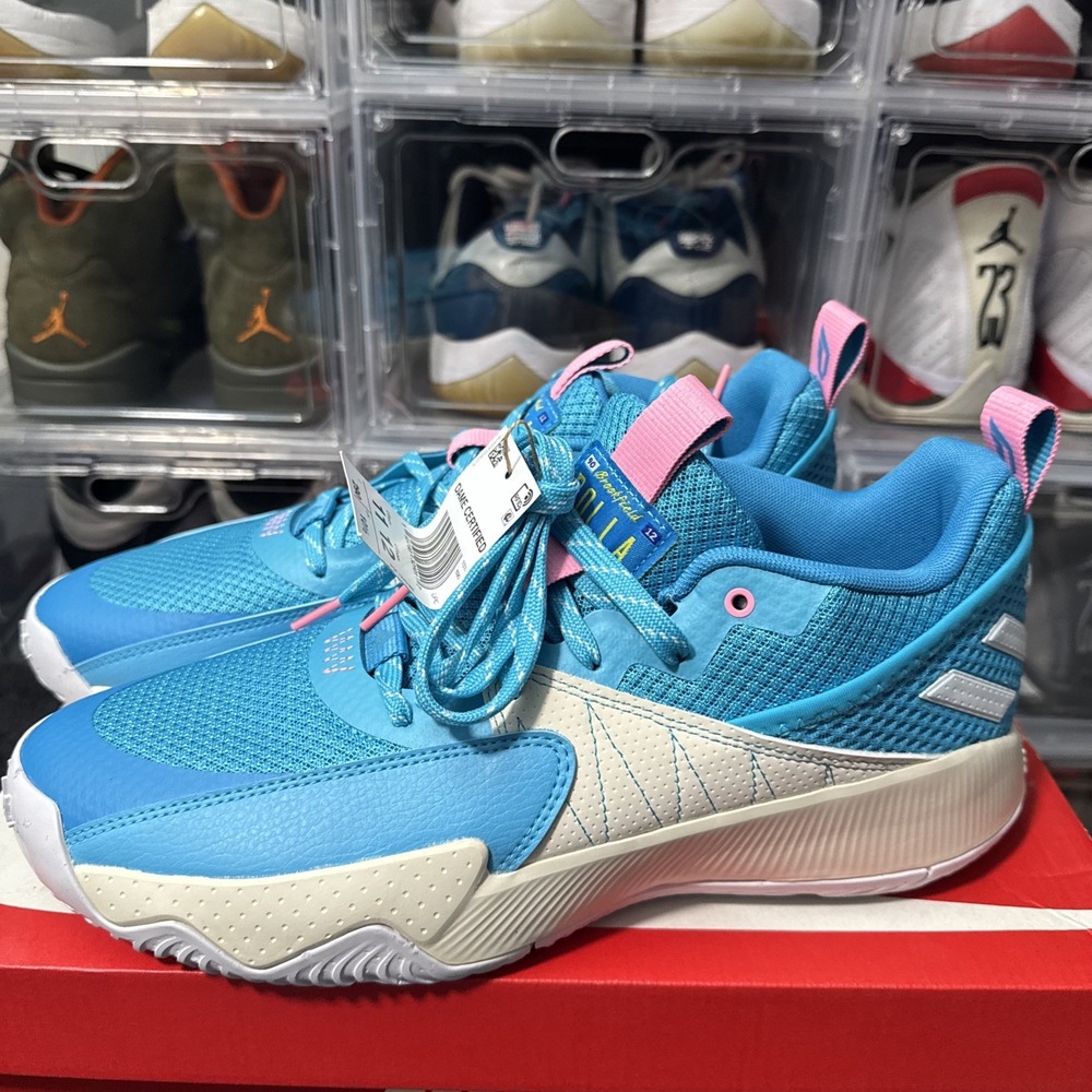 NEW AUTHENTIC ADIDAS DAME CERTIFIED EXTPLY 2.0 "SIGNAL CYAN" Men size 11